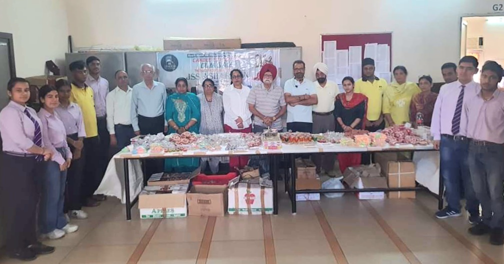 Special children held a candle exhibition at Triple M School